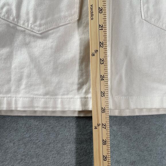 Volcom White Overall Front Zip Teen Mini Dress Skirt Jumper Summer Medium NWT - Picture 9 of 16